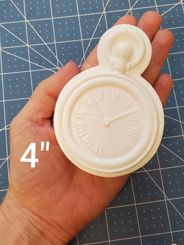 Pocket Watch Plastic Mold or Silicone mold, bath bomb mold, soap mold, pocket mold, resin mold, poket watch mold, watch mold, fathers day