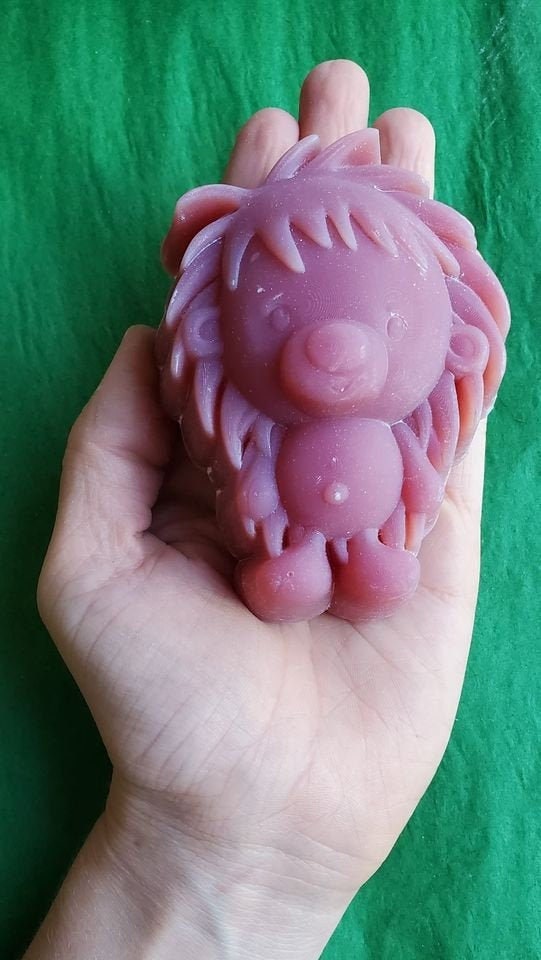 Hedgehog Cutie Plastic Mold or Silicone mold, bath bomb mold, soap mold, hedgehog mold, resin mold, cutie mold, chocolate mold, baby mold