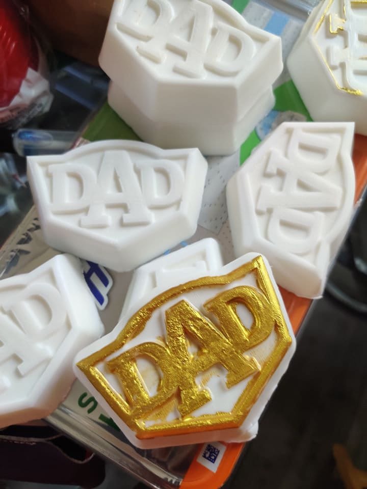 Super Dad Plastic Mold or Silicone mold, bath bomb mold, soap mold, dad mold, resin mold, father mold, daddy mold, fathers day mold, super