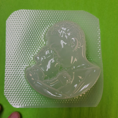 Mother and Child Plastic Mold or Silicone mold, bath bomb mold, soap mold, woman mold, resin mold, mother mold, chocolate mold, mom mold