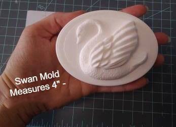 Swan Plastic Mold or Silicone mold, bath bomb mold, soap mold, bird mold, resin mold, trumpeter mold, chocolate mold, dipper mold, swan mold