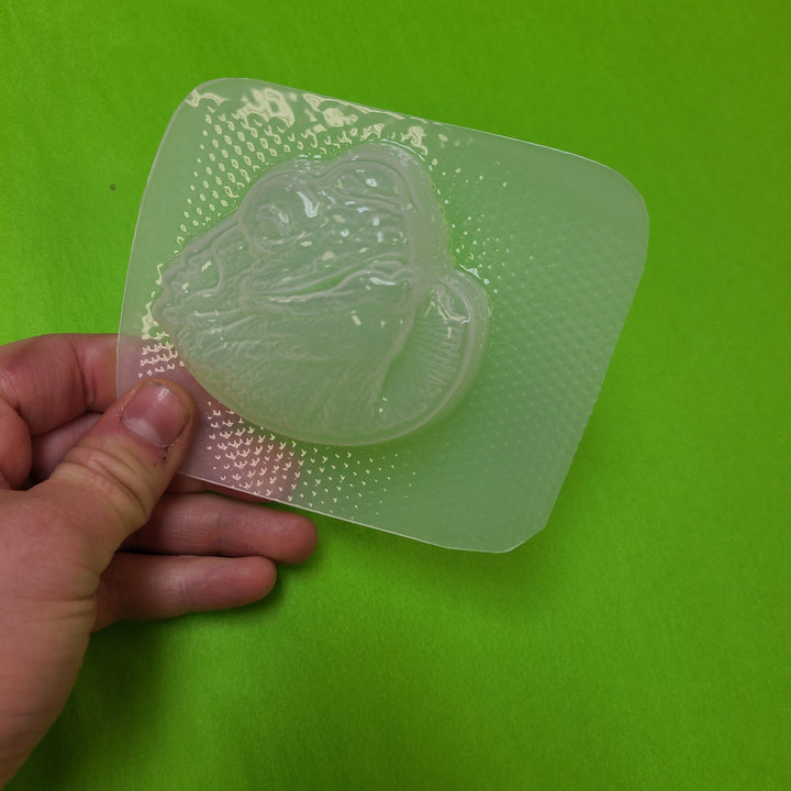 Bearded Dragon Head Plastic Mold or Silicone mold, bath bomb mold, soap mold, lizard mold, resin mold, reptile mold, beard mold, dragon mold