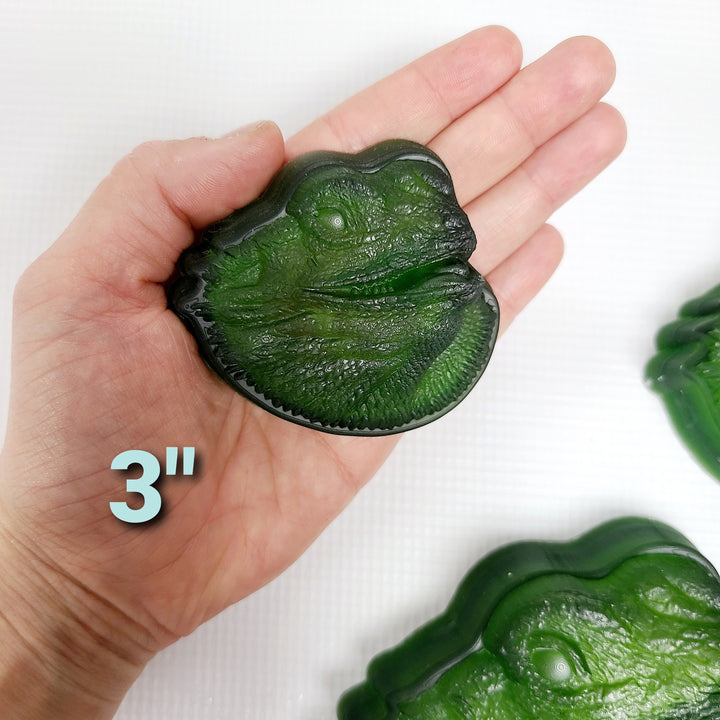 Bearded Dragon Head Plastic Mold or Silicone mold, bath bomb mold, soap mold, lizard mold, resin mold, reptile mold, beard mold, dragon mold