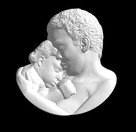 Mother and Child Plastic Mold or Silicone mold, bath bomb mold, soap mold, woman mold, resin mold, mother mold, chocolate mold, mom mold