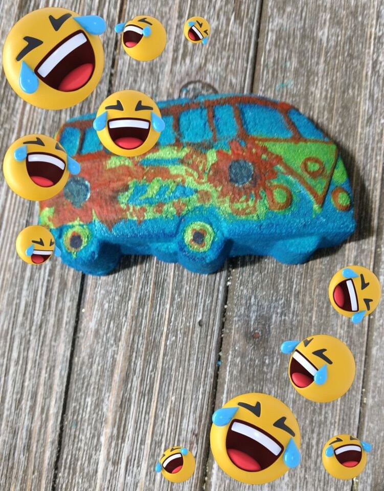 Groovy Bus Plastic Mold or Silicone mold, bath bomb mold, soap mold, bus mold, resin mold, flower power mold, peace mold, 80&