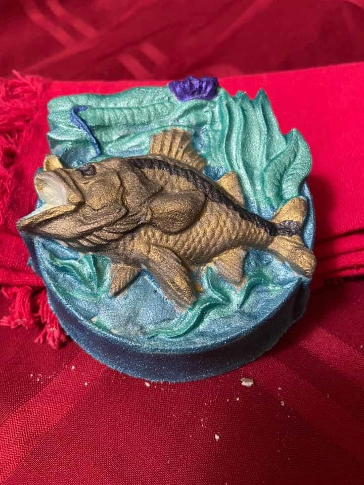 Large Mouth Bass Plastic Mold or Silicone mold, bath bomb mold, soap mold, bass mold, resin mold, fish mold, bass fish mold, fishing mold