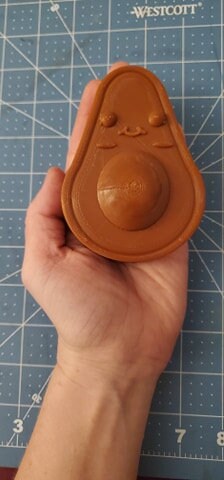 Kawaii Avocado Plastic Mold or Silicone mold, bath bomb mold, soap mold, vegetable mold, resin mold, chocolate mold, fruit mold, food mold