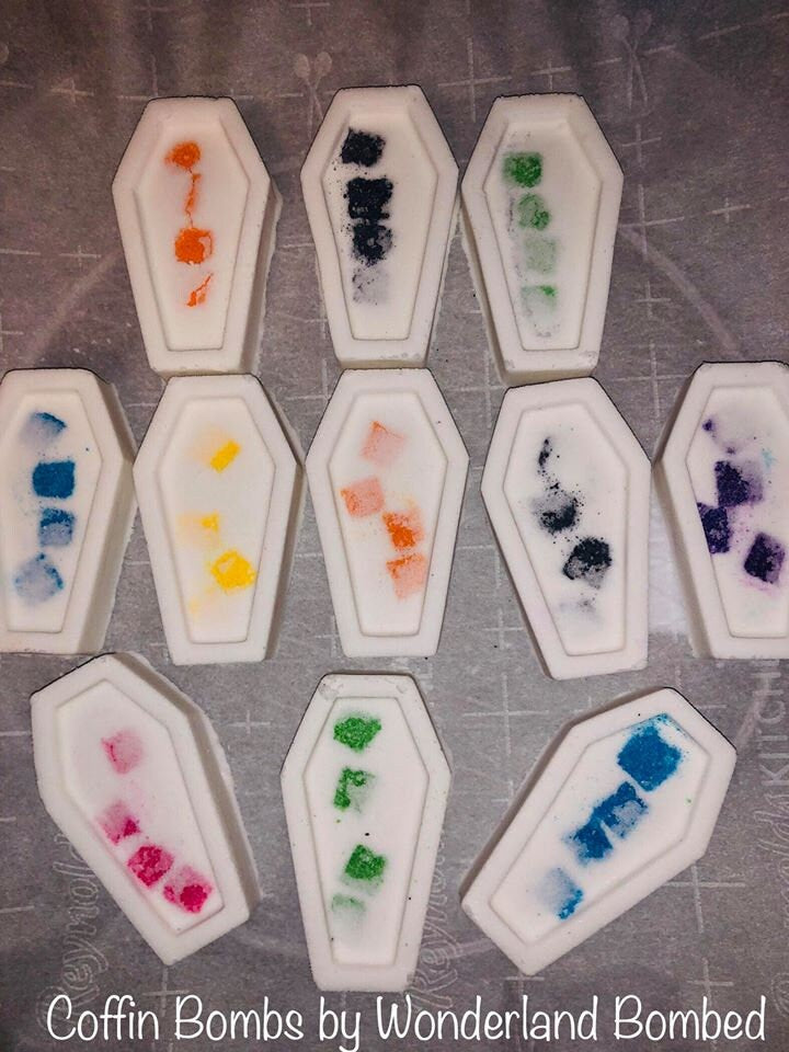 Inset Coffin Plastic Mold, bath bomb mold, soap mold, candle mold, casket mold, large mold, bubble bar, bath bomb, resin mold, flexible mold