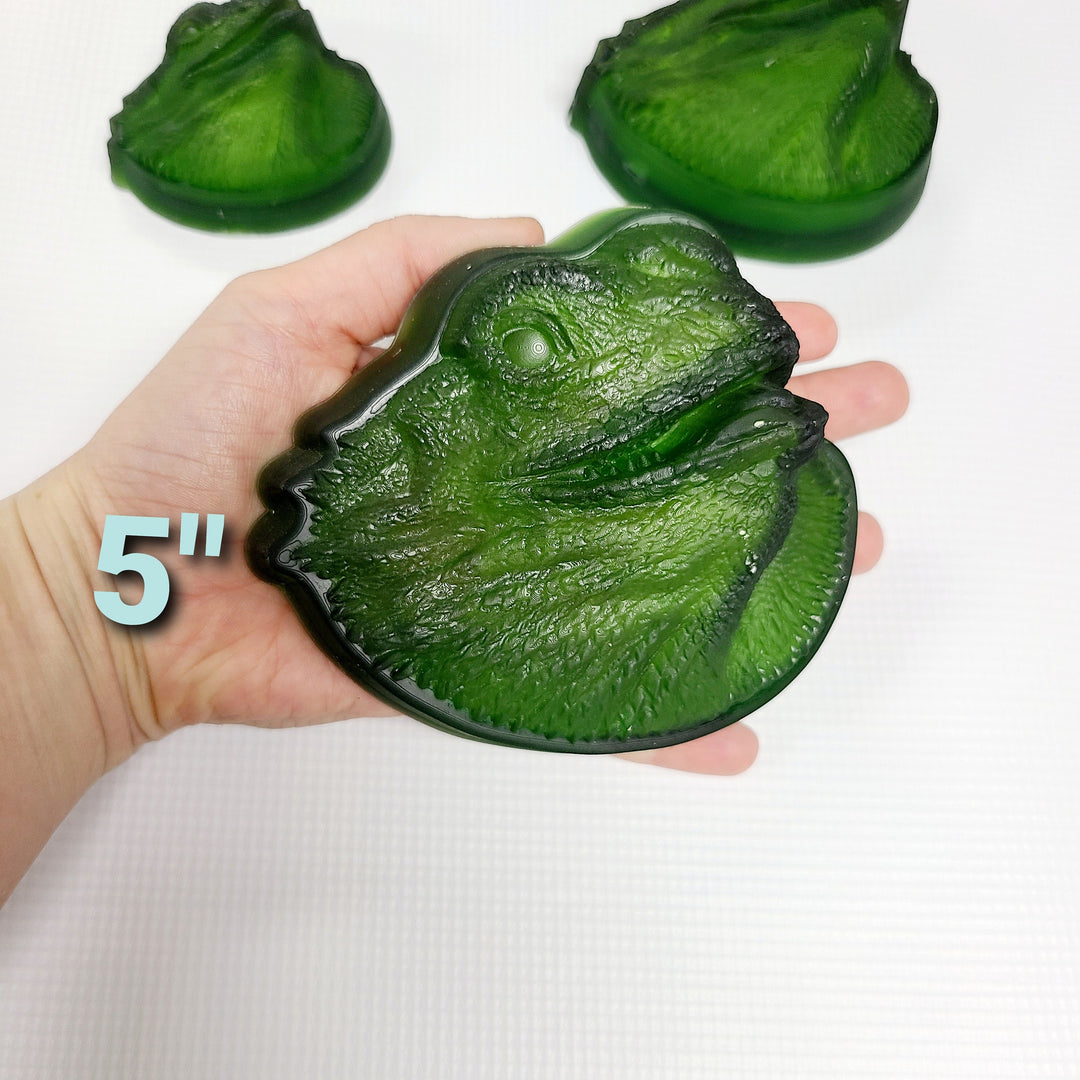 Bearded Dragon Head Plastic Mold or Silicone mold, bath bomb mold, soap mold, lizard mold, resin mold, reptile mold, beard mold, dragon mold