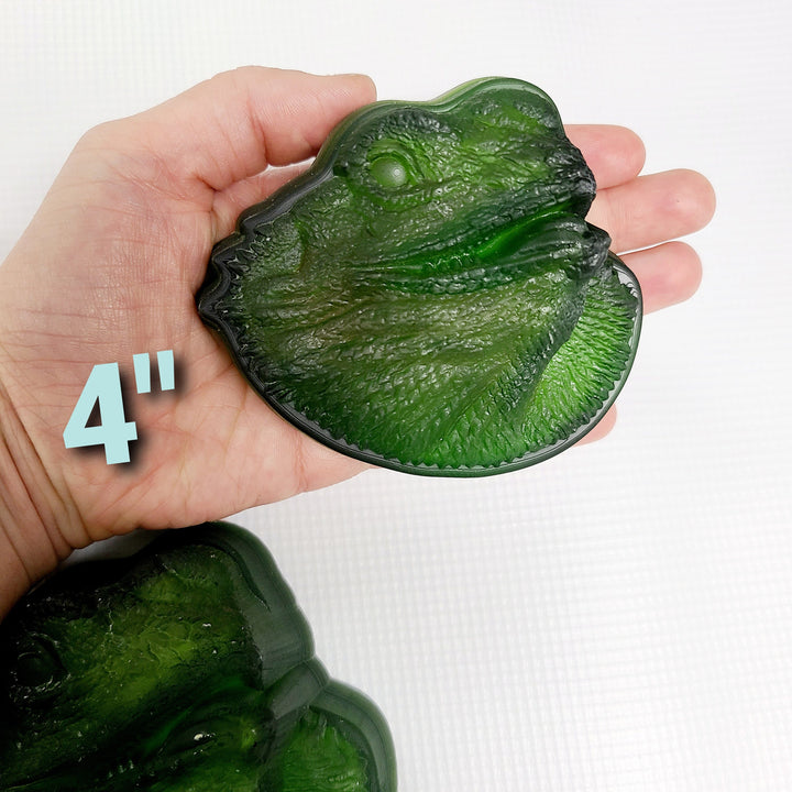 Bearded Dragon Head Plastic Mold or Silicone mold, bath bomb mold, soap mold, lizard mold, resin mold, reptile mold, beard mold, dragon mold