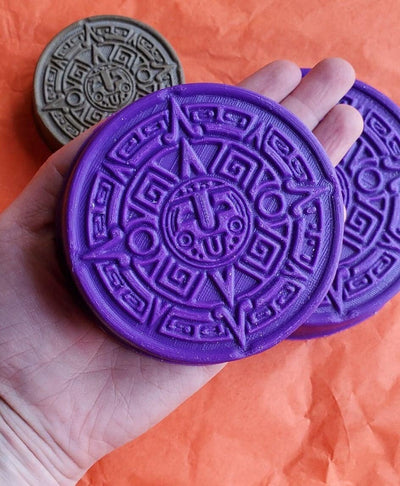 Aztec Art Plastic Mold or silicone mold, bath bomb mold, Resin Mold, aztec Mold, mould, soap mold, wax mold, sun dial mold, calender mold