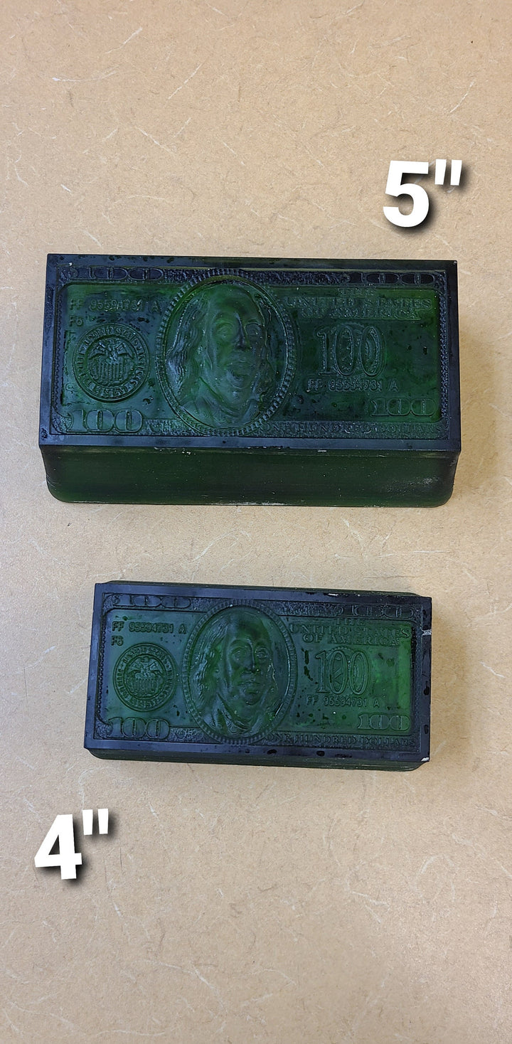 100 Dollar Bill Plastic Mold or Silicone mold, bath bomb mold, soap mold, resin mold, Chocolate mold, money mold, Dollar mold, Ben Franklin
