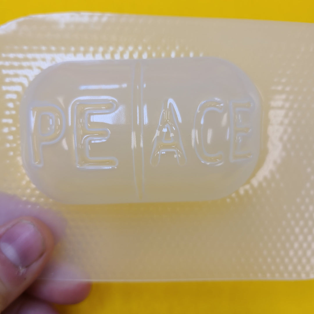 Pill Plastic Mold chill mold, bathbomb mold, soap mold, relax mold, tablet mold, chilax mold, aspirin mold, calm mold, R&amp;R