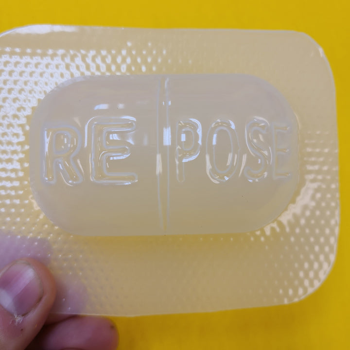 Pill Plastic Mold chill mold, bathbomb mold, soap mold, relax mold, tablet mold, chilax mold, aspirin mold, calm mold, R&amp;R