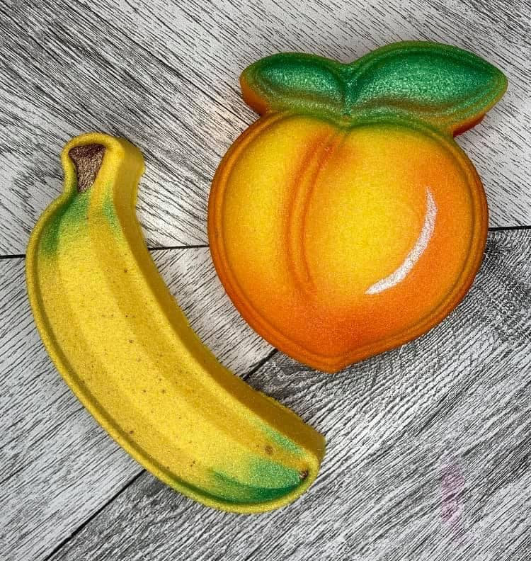 Simple Fruit Banana Mold plastic or Silicone Bathbomb mold, Soap, Resin, Candles, Waxmelts, Cake Pops, chocolate, Fruit mold, banana mould