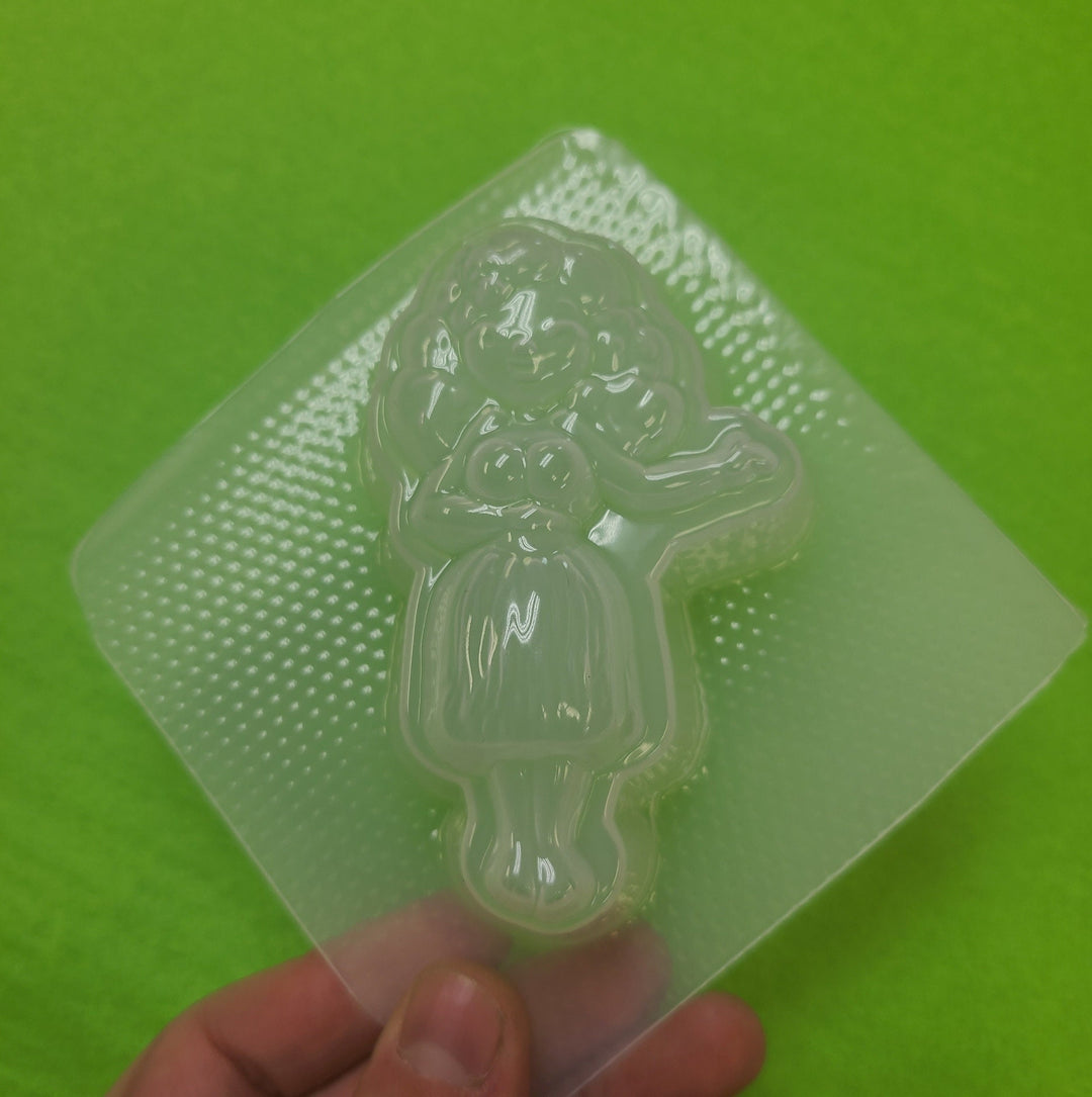 Hula Girl Plastic Mold or Silicone mold, bath bomb mold, soap mold, hula mold, resin mold, dancer mold, chocolate mold, dance mold, Hawaiian