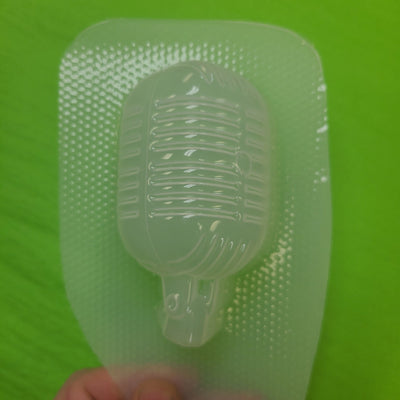 Retro Microphone Plastic Mold or Silicone mold, bath bomb mold, soap mold, microphone mold, resin mold, mic mold, radio mold, music mold