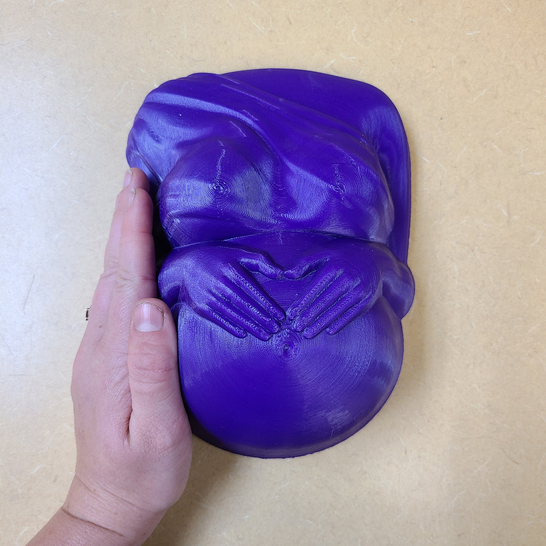 Baby Bump Plastic Mold or Silicone mold, bath bomb mold, soap mold, baby mold, resin mold, pregnancy mold, gender reveal mold, gender mold