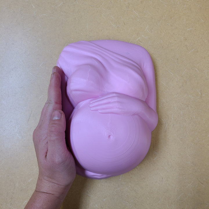 Baby Bump Plastic Mold or Silicone mold, bath bomb mold, soap mold, baby mold, resin mold, pregnancy mold, gender reveal mold, gender mold