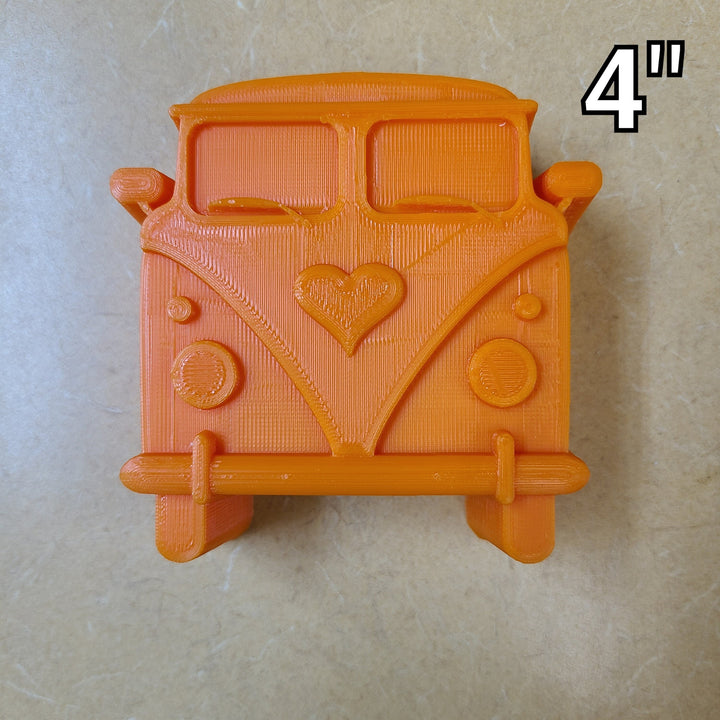 Simple VW Bus Plastic Mold or Silicone mold, bath bomb mold, soap mold, bus mold, resin mold, flower power mold, peace mold, 80&