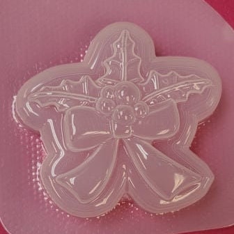 Mistletoe Plastic Mold or Silicone mold, bath bomb mold, soap mold, floral mold, resin mold, candy mold, chocolate mold, ribbon, plant mold