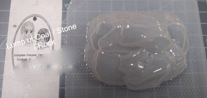 Lump of Coal Plastic Mold or Silicone mold, bath bomb mold, soap mold, resin mold, coal mold, chocolate mold, Snow mold, rock mold. stone