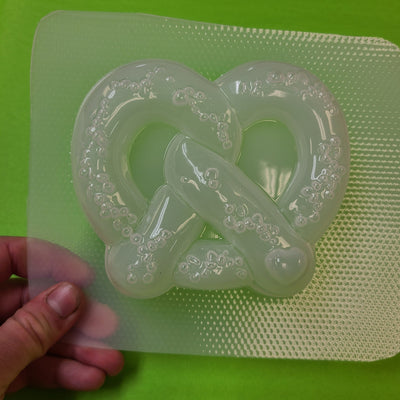 Pretzel Plastic Mold or Silicone mold, bath bomb mold, soap mold, pretzel mold, resin mold, concession food mold, movie mold, food mold