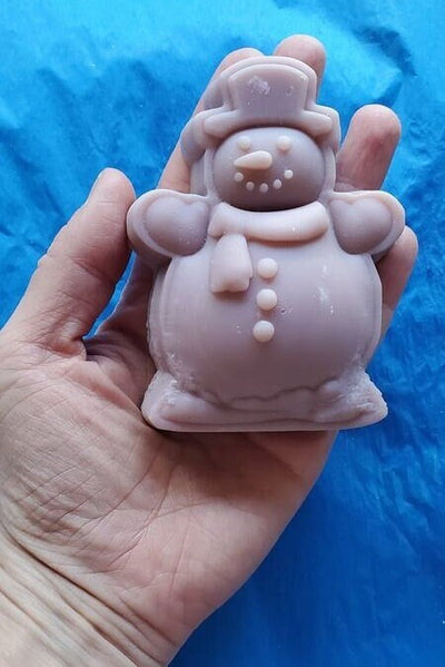 Snowman Plastic Mold or Silicone mold, bath bomb mold, soap mold, resin mold, Snowman mold, chocolate mold, winter Snow mold, chocolate mold