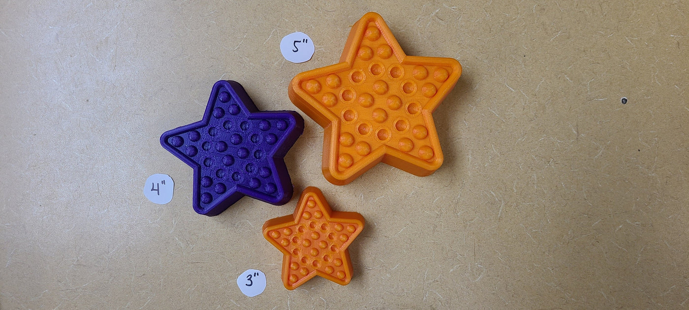 Star Pop It Plastic Mold or Silicone mold, bath bomb mold, soap mold, Sky mold, resin mold, Pop it mold, chocolate mold, Star mold, Galaxy