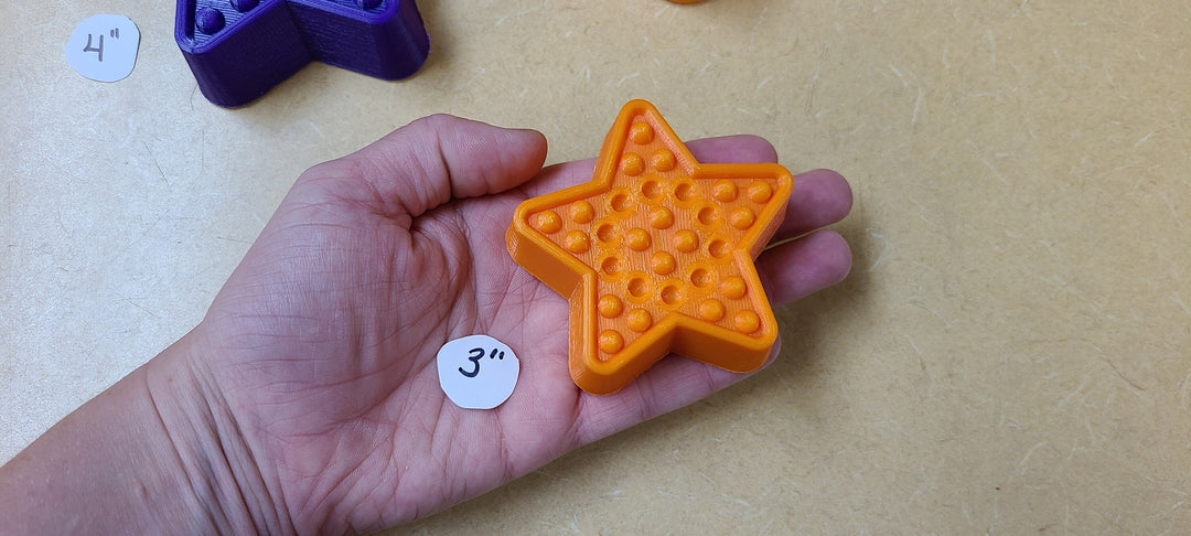 Star Pop It Plastic Mold or Silicone mold, bath bomb mold, soap mold, Sky mold, resin mold, Pop it mold, chocolate mold, Star mold, Galaxy