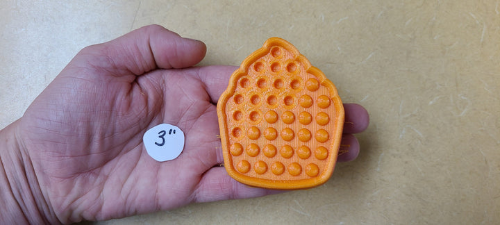 Cupcake Pop It Plastic Mold or Silicone mold, bath bomb mold, soap mold, Cupcake mold, resin mold, Pop it mold, chocolate mold, Cake Mold