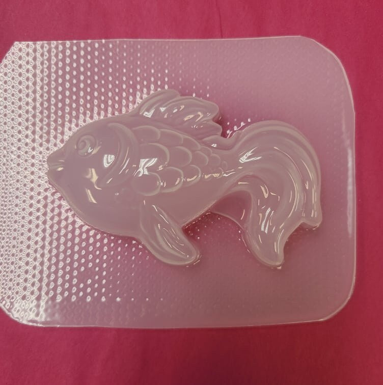 Simple Fish Plastic Mold or Silicone mold, bath bomb mold, soap mold, fish mold, resin mold, candy mold, chocolate mold, goldfish mold, cute