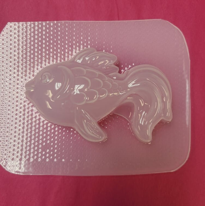 Simple Fish Plastic Mold or Silicone mold, bath bomb mold, soap mold, fish mold, resin mold, candy mold, chocolate mold, goldfish mold, cute