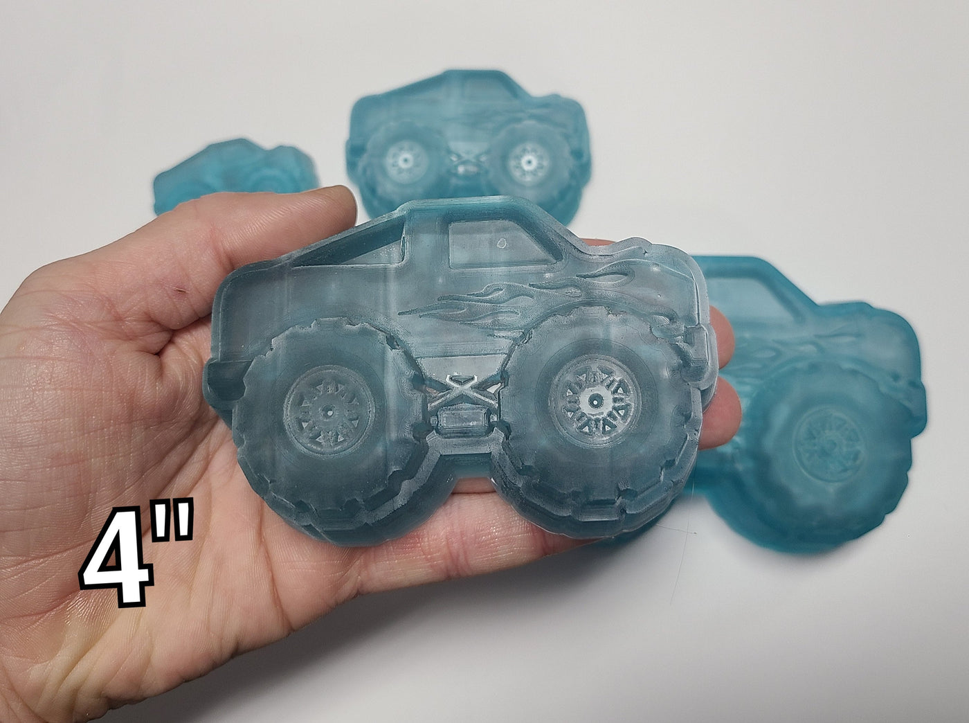 Monster Truck Mold - Plastic Mold or Silicone Mold, Chocolate Mold, Soap Mold, Bathbomb Mold, Wax Mold, Wax melt Mold, Bath Bomb Mold, Toy