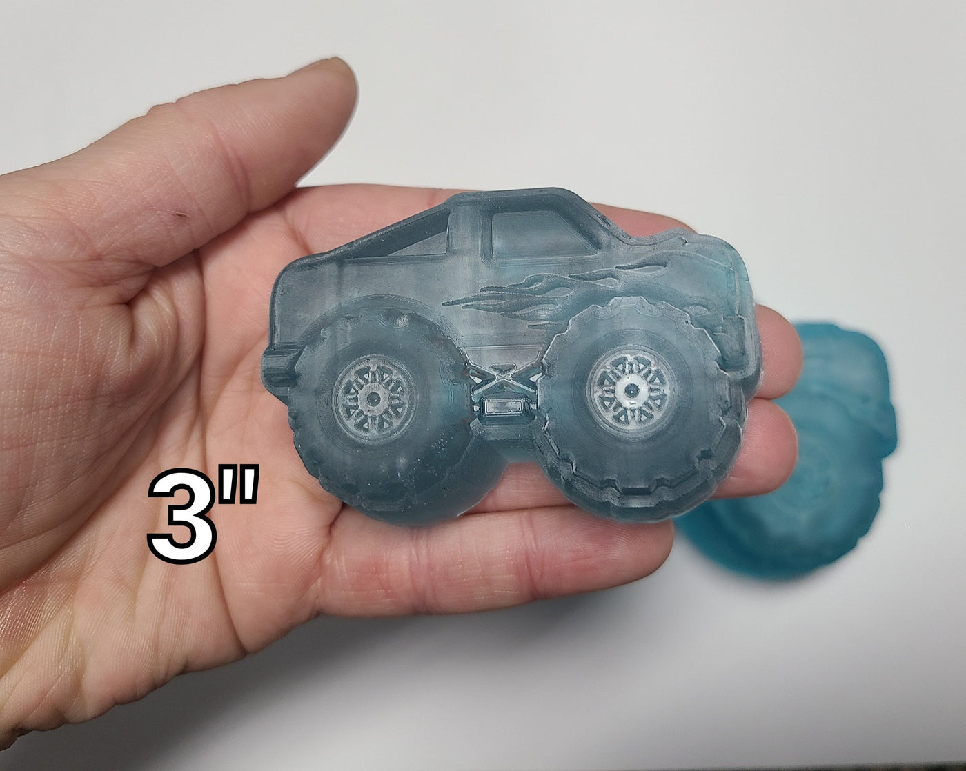 Monster Truck Mold - Plastic Mold or Silicone Mold, Chocolate Mold, Soap Mold, Bathbomb Mold, Wax Mold, Wax melt Mold, Bath Bomb Mold, Toy