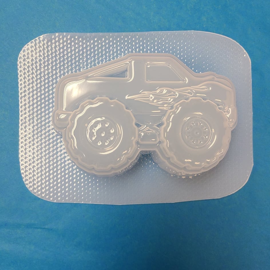 Monster Truck Mold - Plastic Mold or Silicone Mold, Chocolate Mold, Soap Mold, Bathbomb Mold, Wax Mold, Wax melt Mold, Bath Bomb Mold, Toy