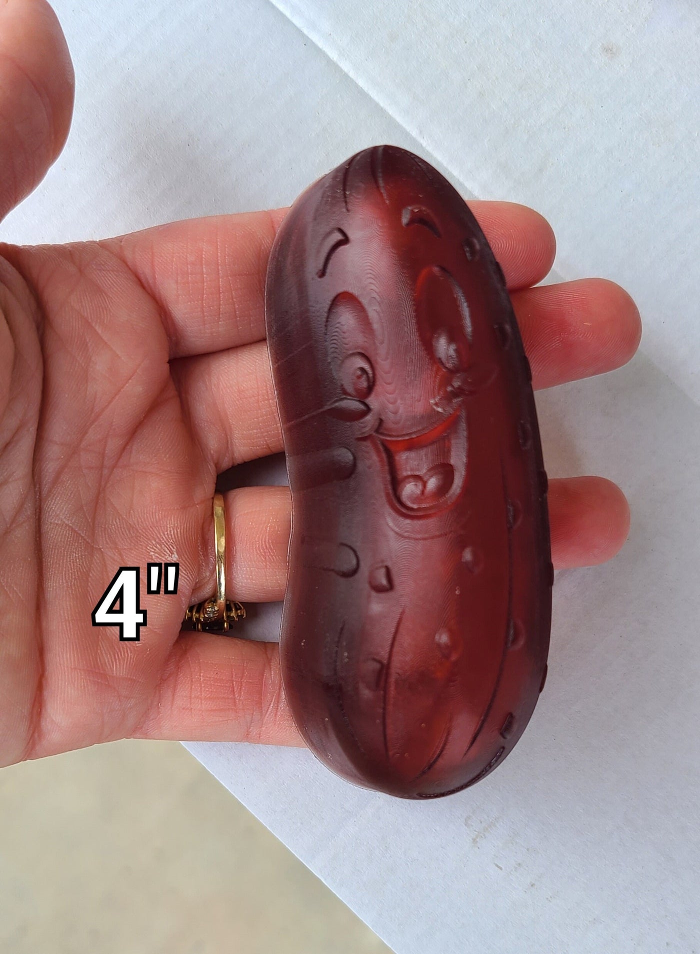 Kawaii Pickle Plastic Mold or Silicone mold, bath bomb mold, soap mold, food mold, resin mold, pickle mold, kawaii mold, chocolate mold