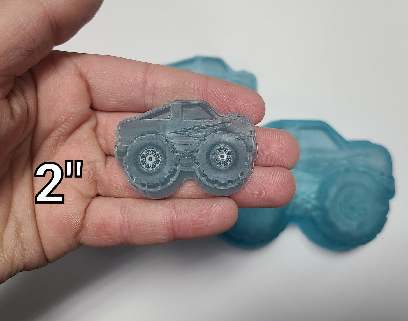 Monster Truck Mold - Plastic Mold or Silicone Mold, Chocolate Mold, Soap Mold, Bathbomb Mold, Wax Mold, Wax melt Mold, Bath Bomb Mold, Toy