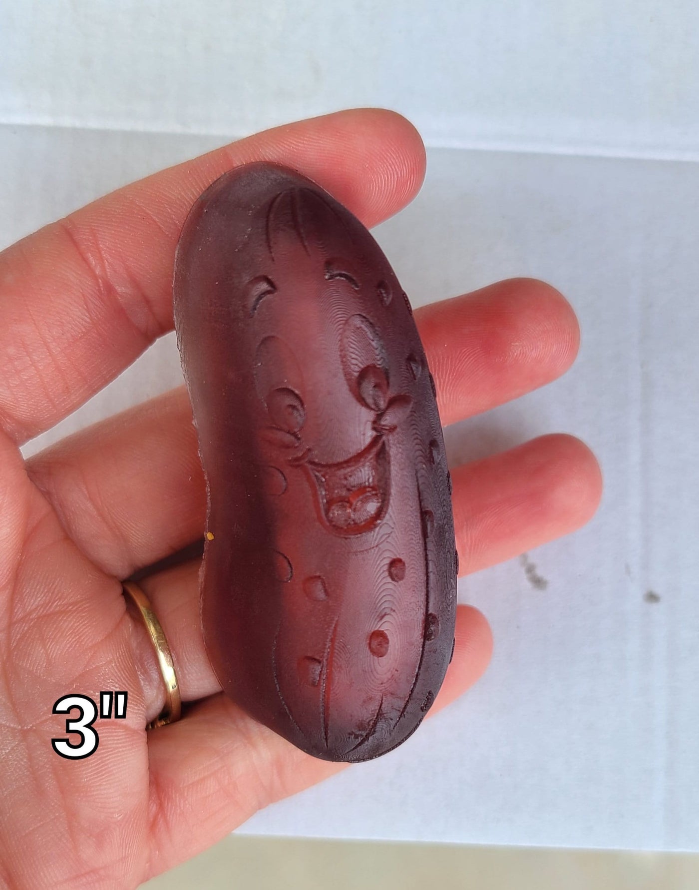 Kawaii Pickle Plastic Mold or Silicone mold, bath bomb mold, soap mold, food mold, resin mold, pickle mold, kawaii mold, chocolate mold