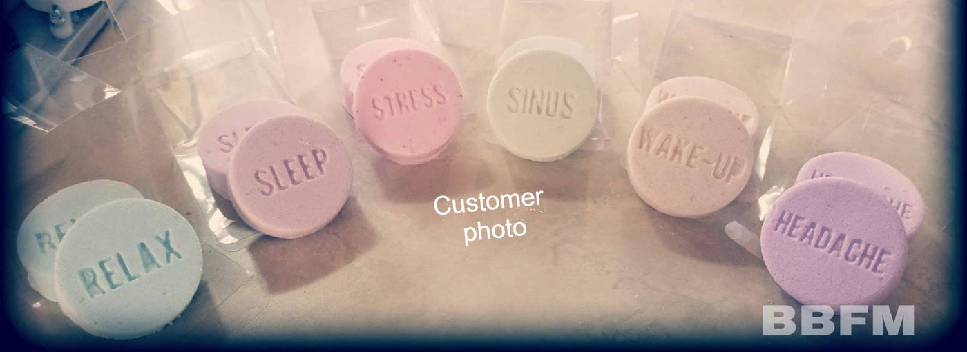 Shower Tabs Plastic Mold, Energy mold, bath bomb mold, soap mold, shower steamer mold, tub tab mold, Balance mold, Focus mold, Soothe mold