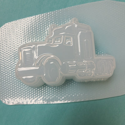 Semi Truck Mold - Plastic Mold or Silicone Mold, Chocolate Mold, Soap Mold, Bathbomb Mold, Wax Mold, Wax melt Mold, Bath Bomb Mold, Toy Mold