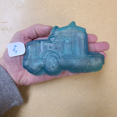 Semi Truck Mold - Plastic Mold or Silicone Mold, Chocolate Mold, Soap Mold, Bathbomb Mold, Wax Mold, Wax melt Mold, Bath Bomb Mold, Toy Mold