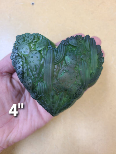 Cactus Heart Plastic Mold or Silicone mold, bath bomb mold, soap mold, cactus mold, resin mold, botany mold, plant mold, chocolate mold