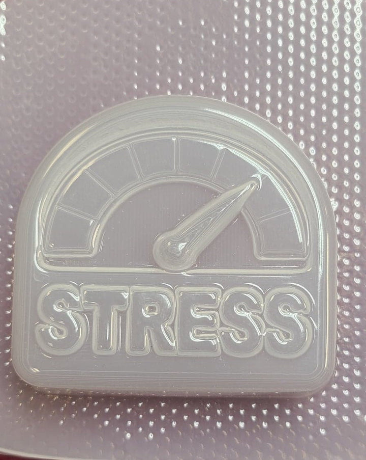 Stress Meter Plastic Mold or Silicone Mold, bath bomb mold, soap mold, Stress Mold, meter mold, Stress mould, stress meter mold
