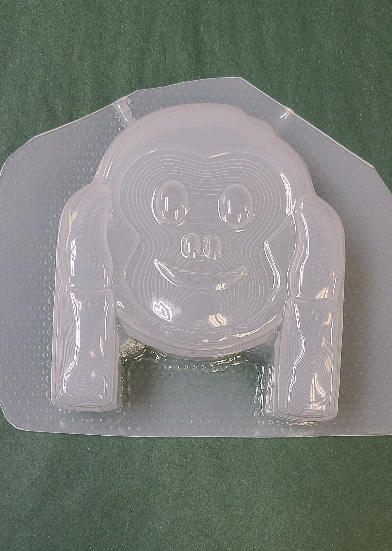 Monkey Emoji Plastic Mold or Silicone mold, bath bomb mold, soap mold, monkey mold, resin mold, hear no evil mold, speak no evil mold, see