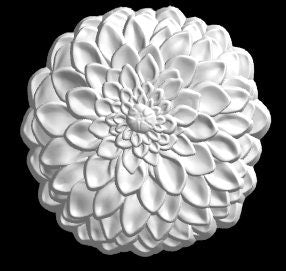 Dahlia Plastic Mold or Silicone mold, bath bomb mold, soap mold, flower mold, resin mold, dahlia mold, floral mold, daisy mold, sunflower