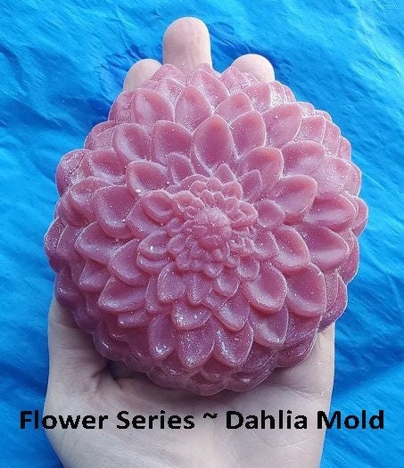 Dahlia Plastic Mold or Silicone mold, bath bomb mold, soap mold, flower mold, resin mold, dahlia mold, floral mold, daisy mold, sunflower