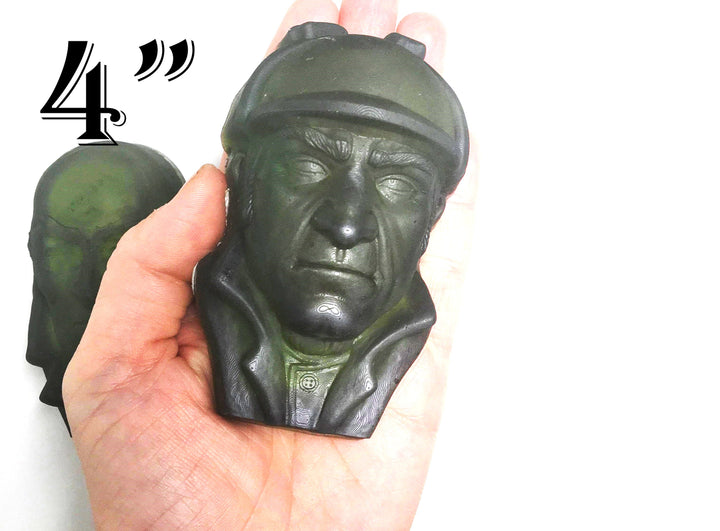 Classic Sherlock Holmes Head Plastic Mold or Silicone mold, bath bomb mold, soap mold, Moriarty, resin mold, Watson mold, chocolate mold