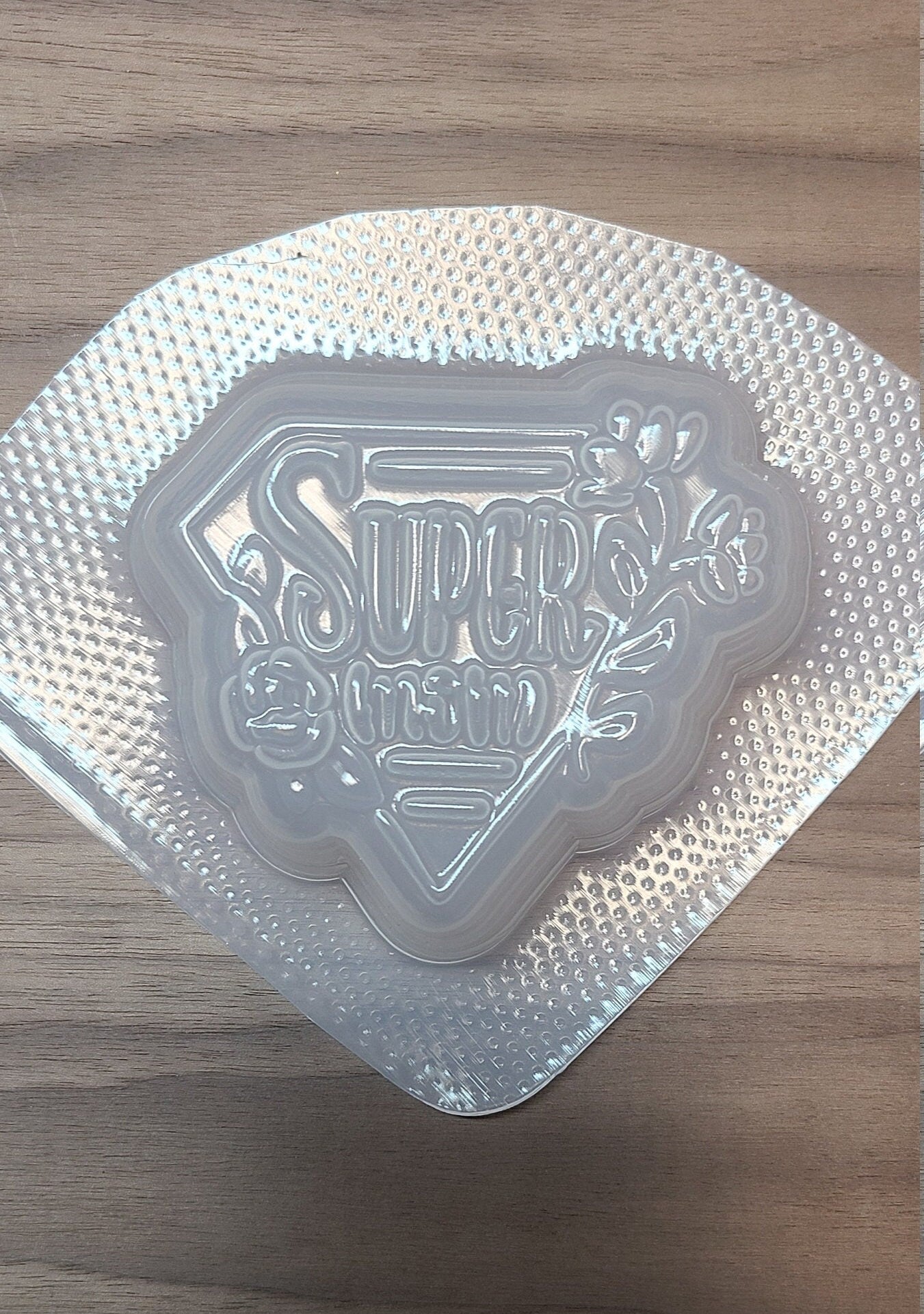 Super Mom Plastic Mold or Silicone mold, bath bomb mold, soap mold, mom mold, resin mold, rose mold, mothers day mold, mommy mold, hero mold