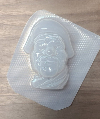 Pirate Head Plastic Mold or Silicone Mold, Chocolate Mold, Soap Mold, Bathbomb Mold, Wax Mold, Wax melt Mold, Bath Bomb Mold, pirate mold